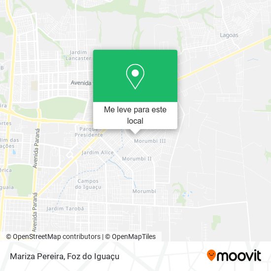 Mariza Pereira mapa