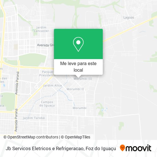 Jb Servicos Eletricos e Refrigeracao mapa