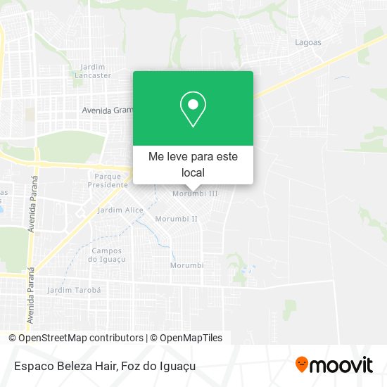 Espaco Beleza Hair mapa