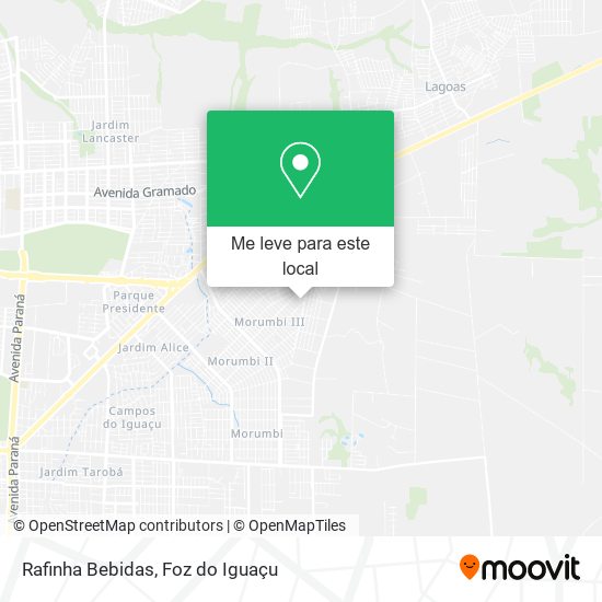 Rafinha Bebidas mapa