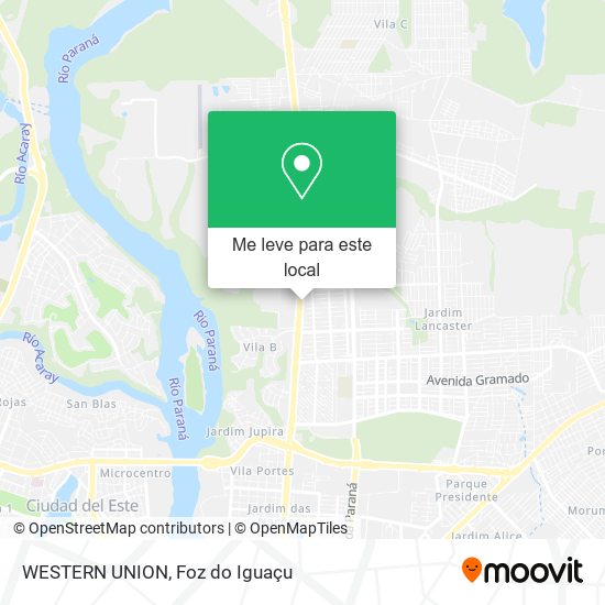 WESTERN UNION mapa