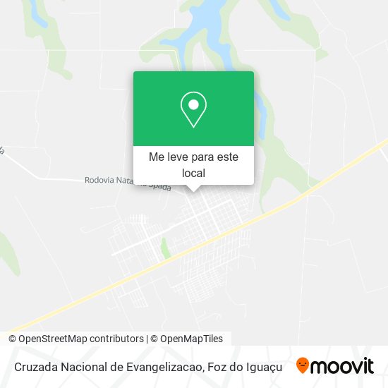 Cruzada Nacional de Evangelizacao mapa