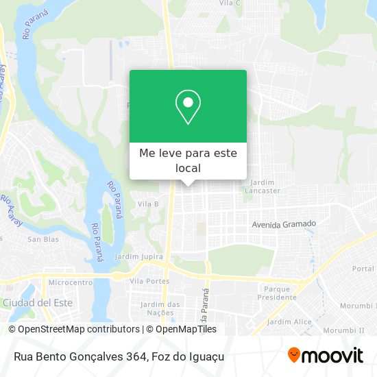 Rua Bento Gonçalves 364 mapa