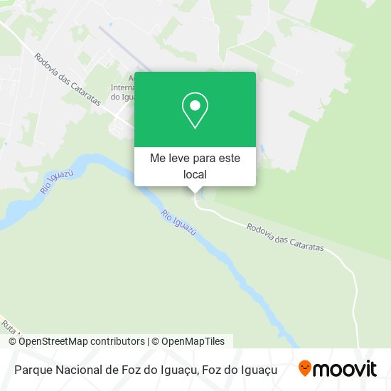 Parque Nacional de Foz do Iguaçu mapa