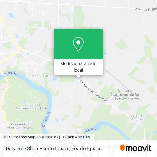 Duty Free Shop Puerto Iquazu mapa
