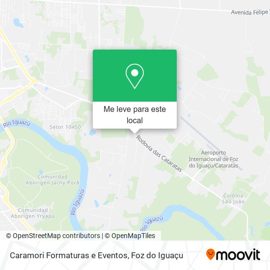 Caramori Formaturas e Eventos mapa