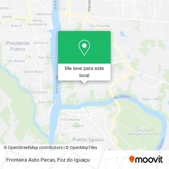 Fronteira Auto Pecas mapa
