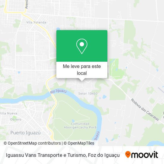 Iguassu Vans Transporte e Turismo mapa