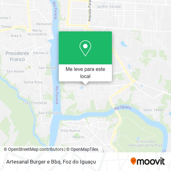 Artesanal Burger e Bbq mapa