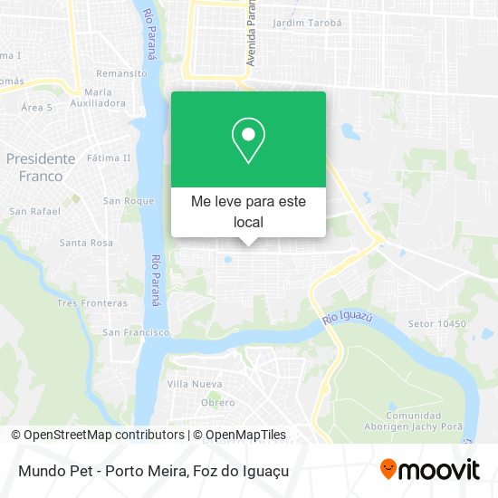 Mundo Pet - Porto Meira mapa