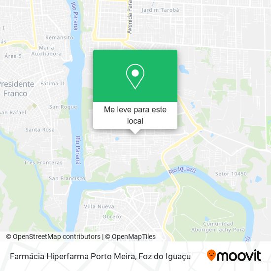 Farmácia Hiperfarma Porto Meira mapa