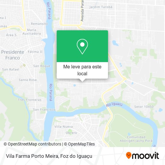 Vila Farma Porto Meira mapa