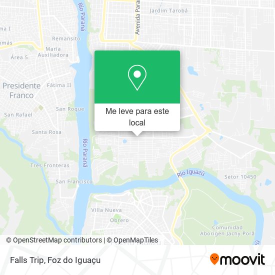 Falls Trip mapa