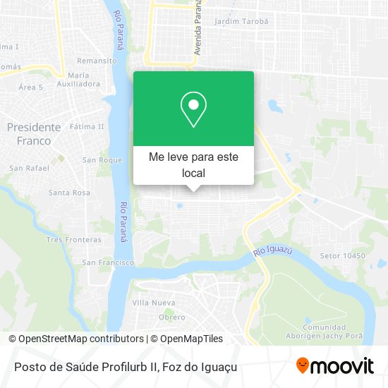 Posto de Saúde Profilurb II mapa