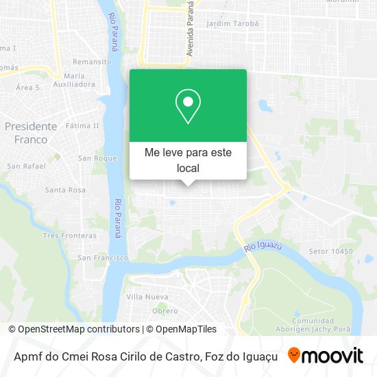 Apmf do Cmei Rosa Cirilo de Castro mapa