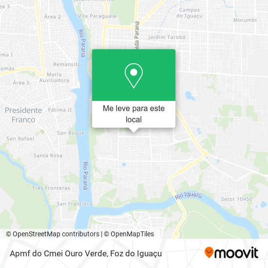 Apmf do Cmei Ouro Verde mapa