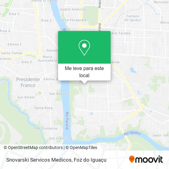 Snovarski Servicos Medicos mapa