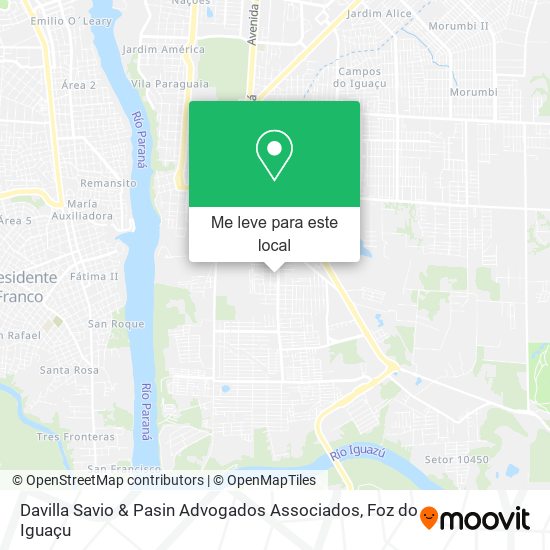 Davilla Savio & Pasin Advogados Associados mapa