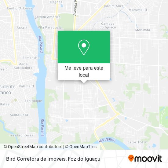 Bird Corretora de Imoveis mapa