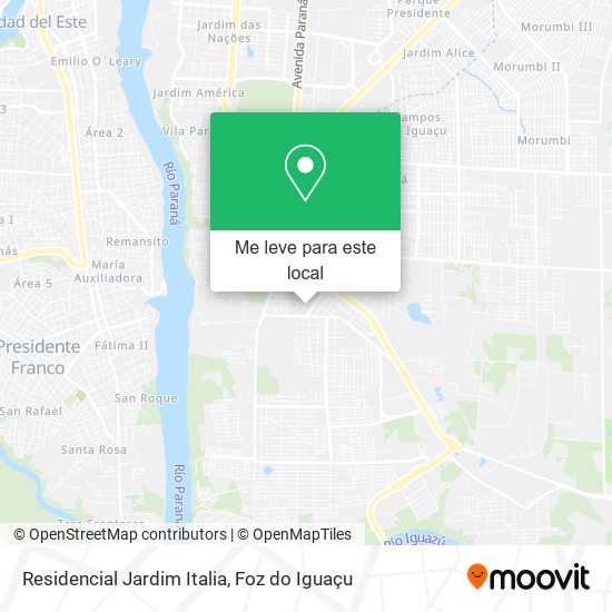 Residencial Jardim Italia mapa