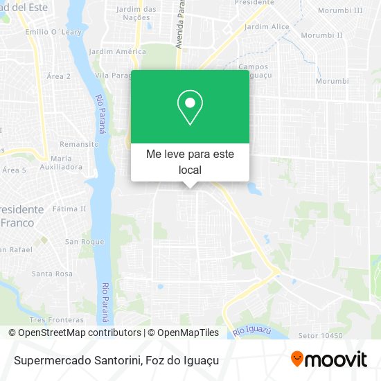 Supermercado Santorini mapa