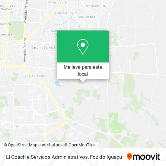 Ll Coach e Servicos Administrativos mapa
