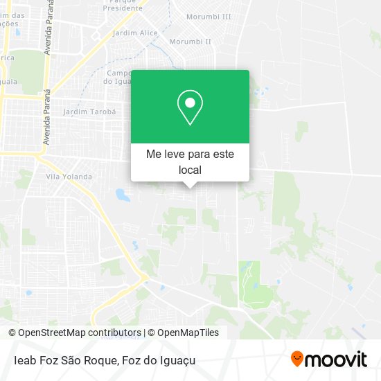 Ieab Foz São Roque mapa