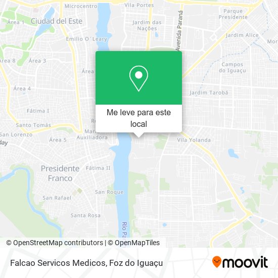 Falcao Servicos Medicos mapa