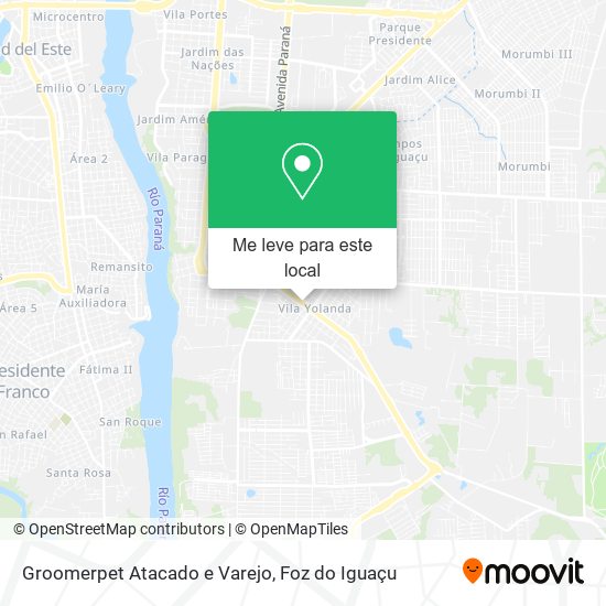 Groomerpet Atacado e Varejo mapa