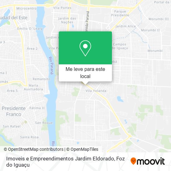 Imoveis e Empreendimentos Jardim Eldorado mapa