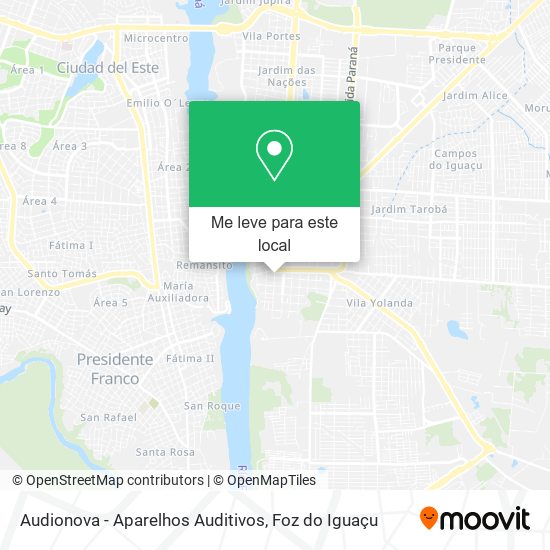 Audionova - Aparelhos Auditivos mapa