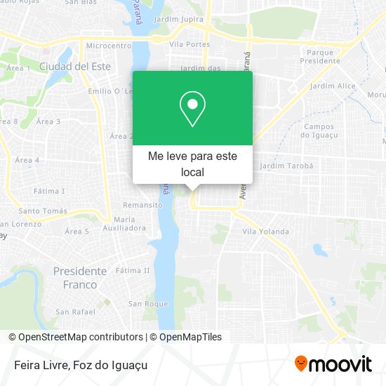 Feira Livre mapa
