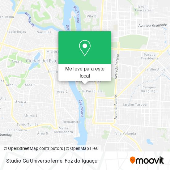 Studio Ca Universofeme mapa