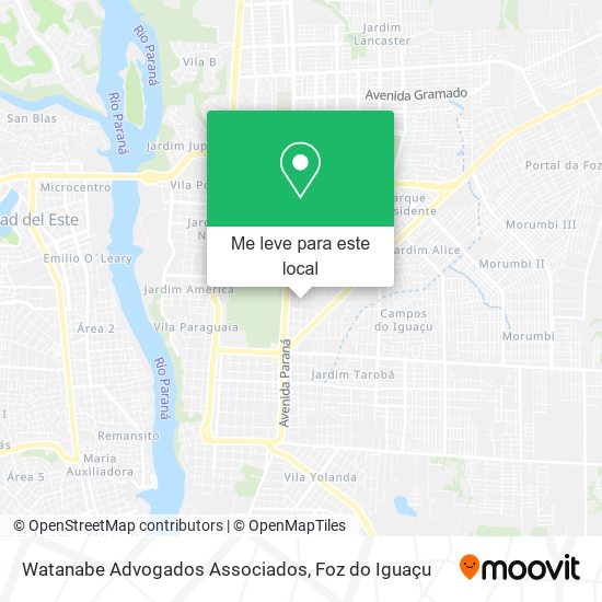 Watanabe Advogados Associados mapa