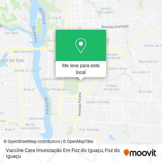 Vaccine Care Imunização Em Foz do Iguaçu mapa