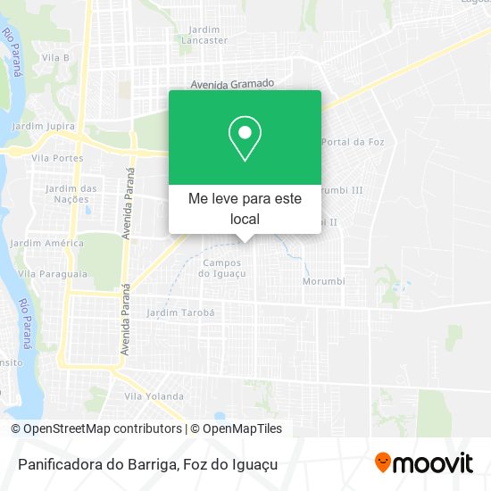 Panificadora do Barriga mapa