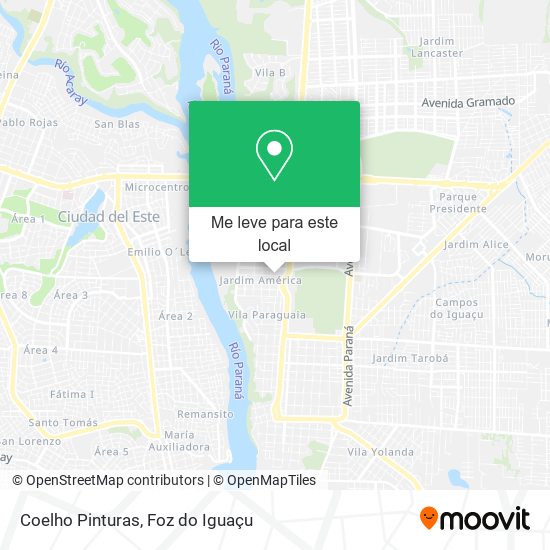 Coelho Pinturas mapa