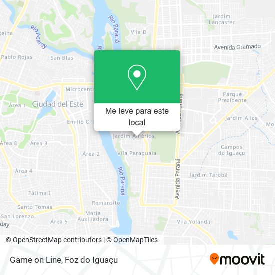 Game on Line mapa