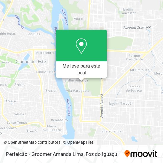 Perfeicão - Groomer Amanda Lima mapa