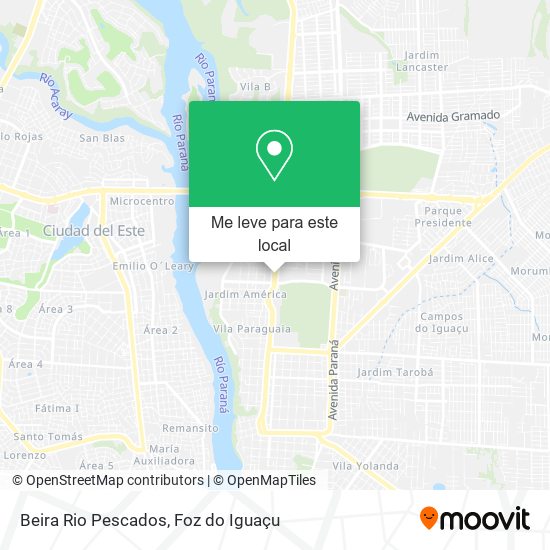 Beira Rio Pescados mapa