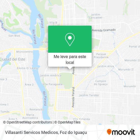 Villasanti Servicos Medicos mapa