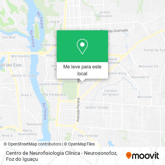 Centro de Neurofisiologia Clínica - Neurosonofoz mapa