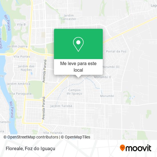 Floreale mapa