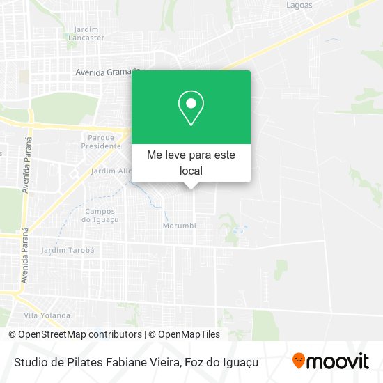 Studio de Pilates Fabiane Vieira mapa