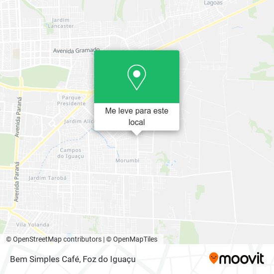 Bem Simples Café mapa