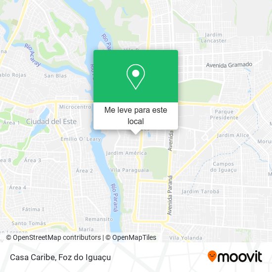Casa Caribe mapa
