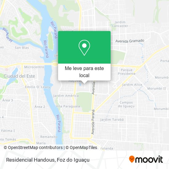 Residencial Handous mapa
