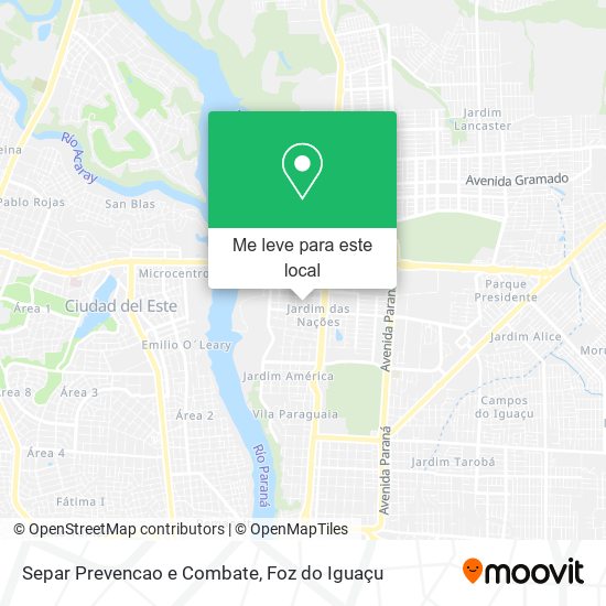 Separ Prevencao e Combate mapa