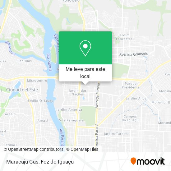Maracaju Gas mapa