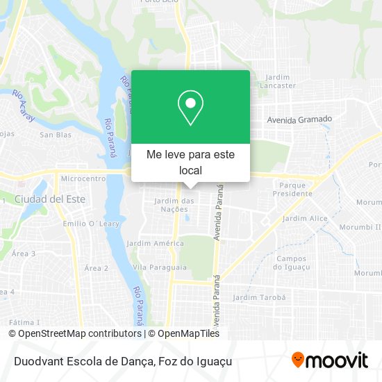 Duodvant Escola de Dança mapa